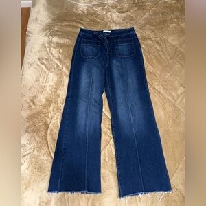 LC Lauren Conrad Dark Blue Flare Jeans
